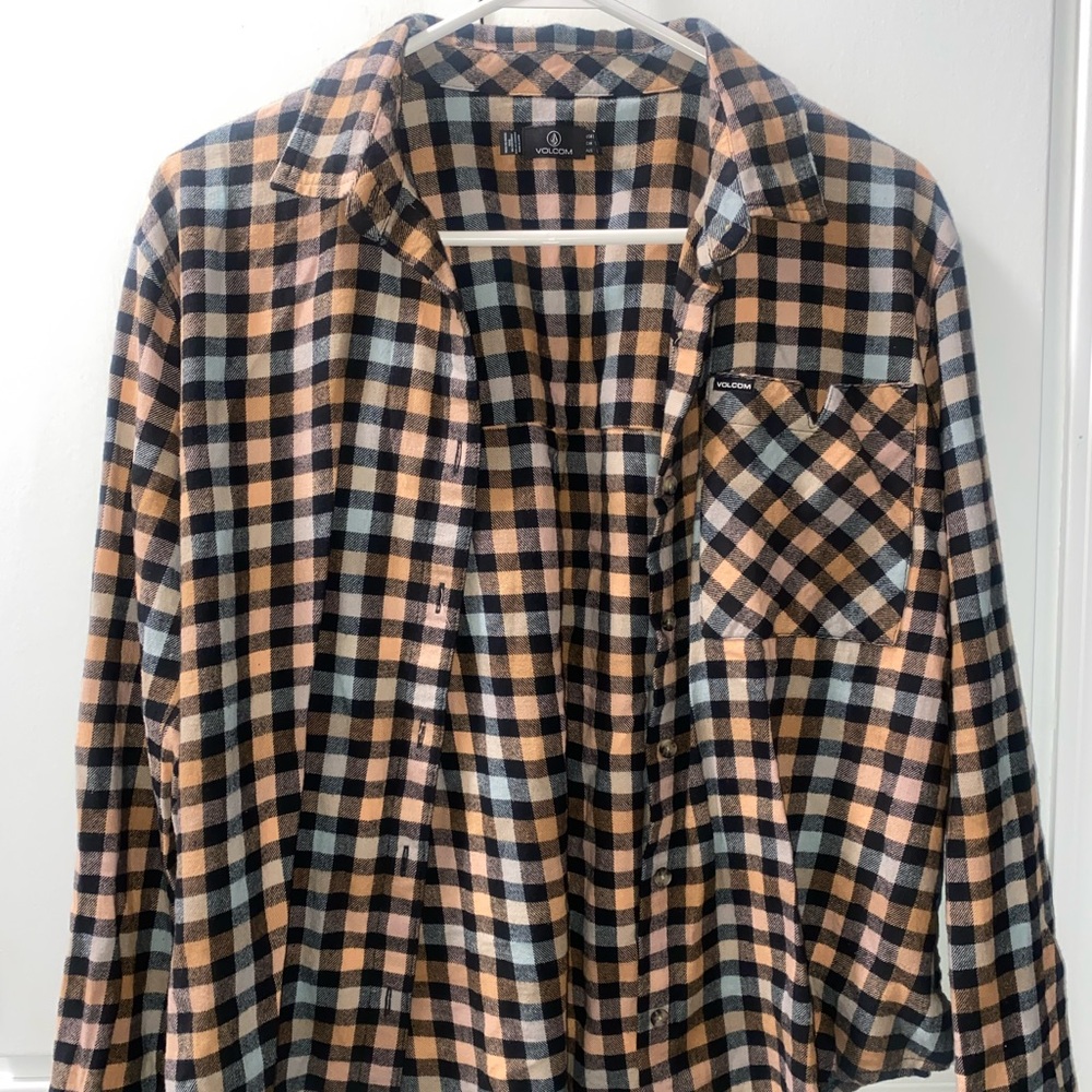 Plaid Button-Up Shirt